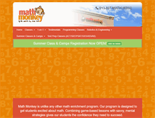 Tablet Screenshot of mathmonkeykc.com